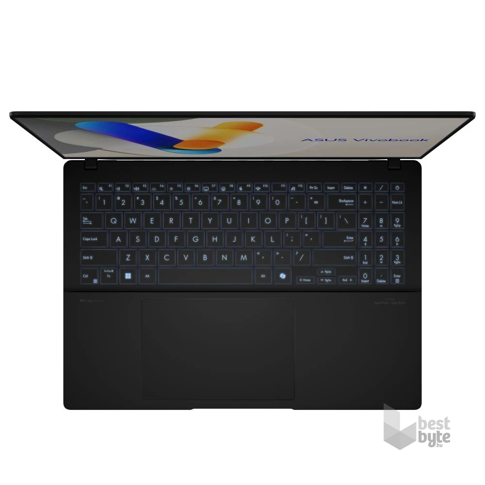 Asus Vivobook S16 S5606MA-MX027W laptop (16"3,2K/Intel Core Ultra 9 185H/Int.VGA/16GB RAM/1TB/Win11) - fekete