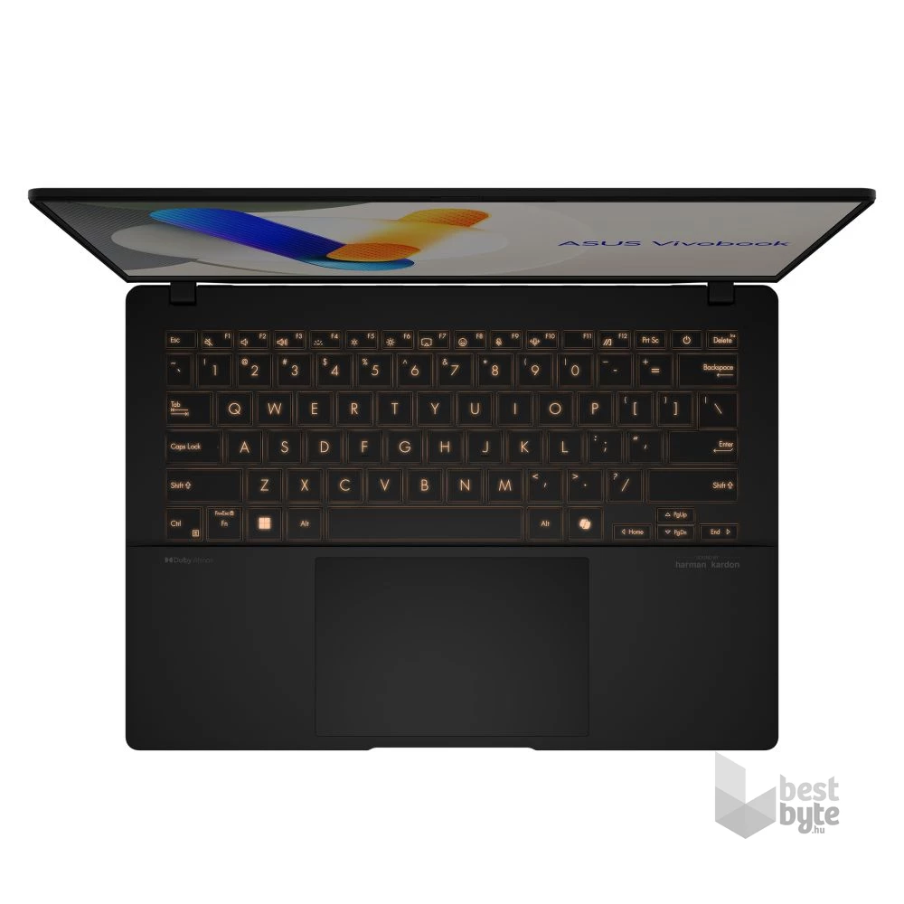 Asus Vivobook S 14 M5406NA-PP014W laptop (14"WQXGA+/AMD Ryzen 5 7535HS/Int.VGA/16GB RAM/512GB/Win11) - fekete
