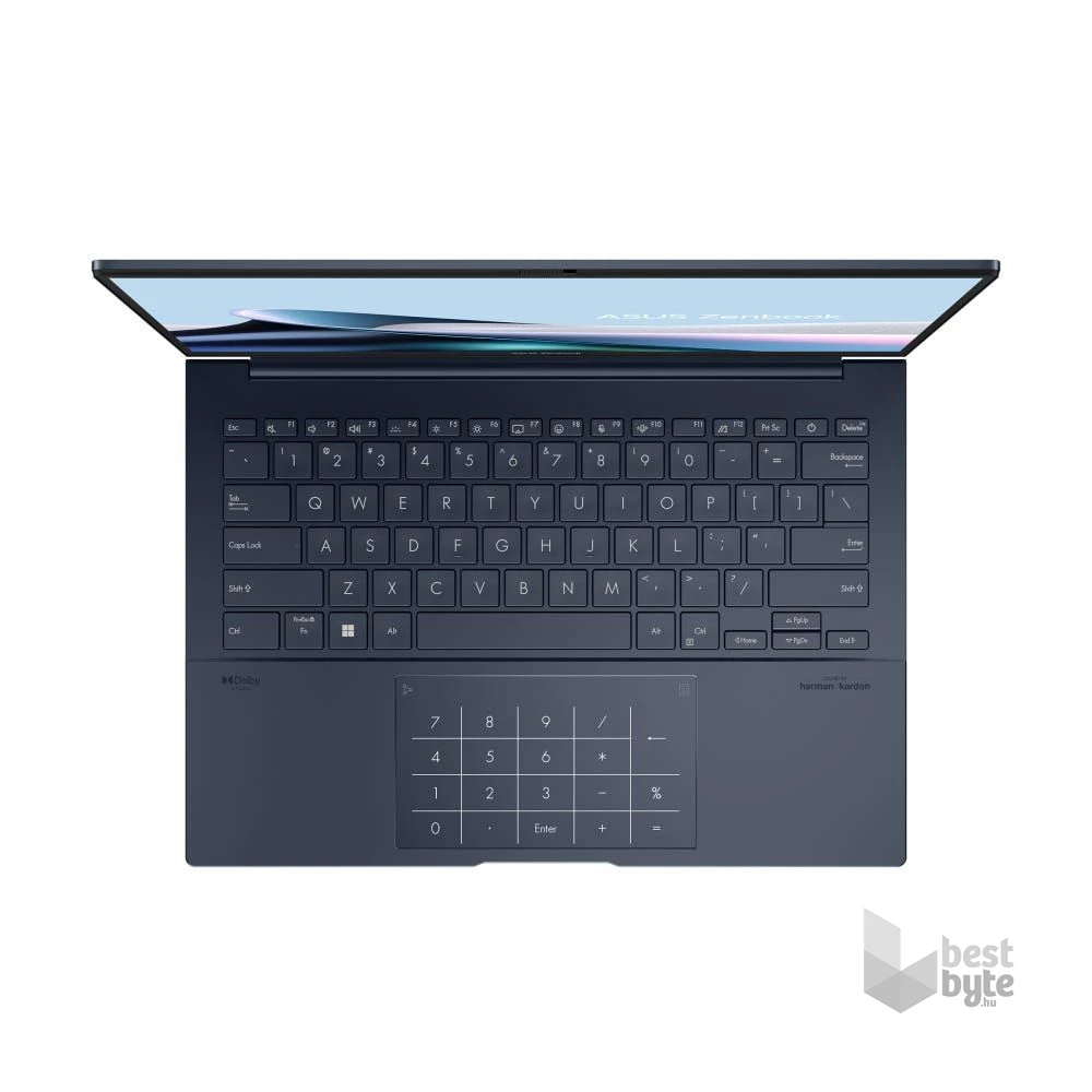 Asus ZenBook 14 UX3405CA-PP156W laptop (14"WQ+/Intel Core Ultra 9 285H/Int.VGA/16GB RAM/1TB/Win11) - kék