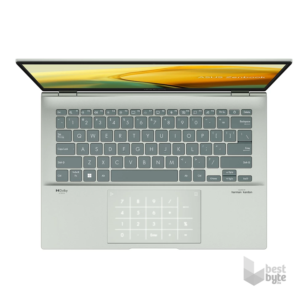 Asus ZenBook UX3402ZA-KP655W laptop (14"WQXGA/Intel Core i5-1240P/Int.VGA/16GB RAM/512GB/Win11) - menta (Újracsomagolt)