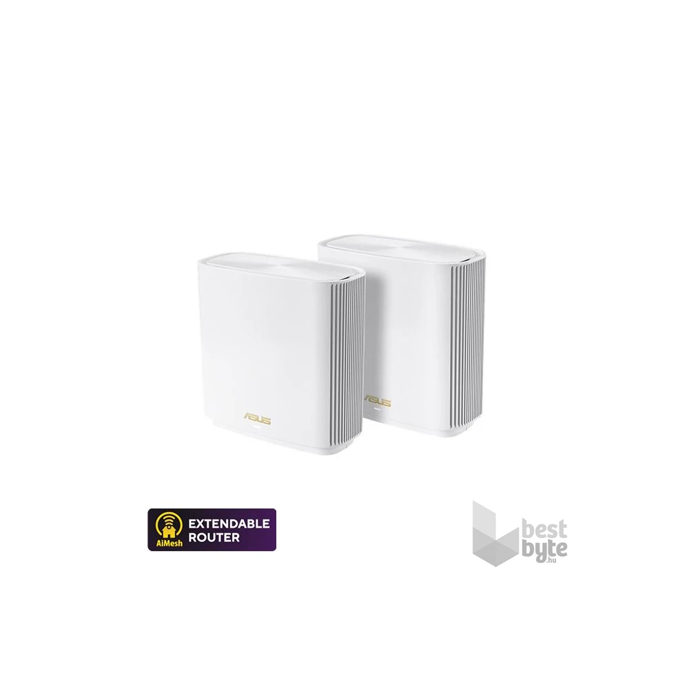 Asus ZenWifi AX XT8 (2db-os) fehér Vezeték nélküli Router