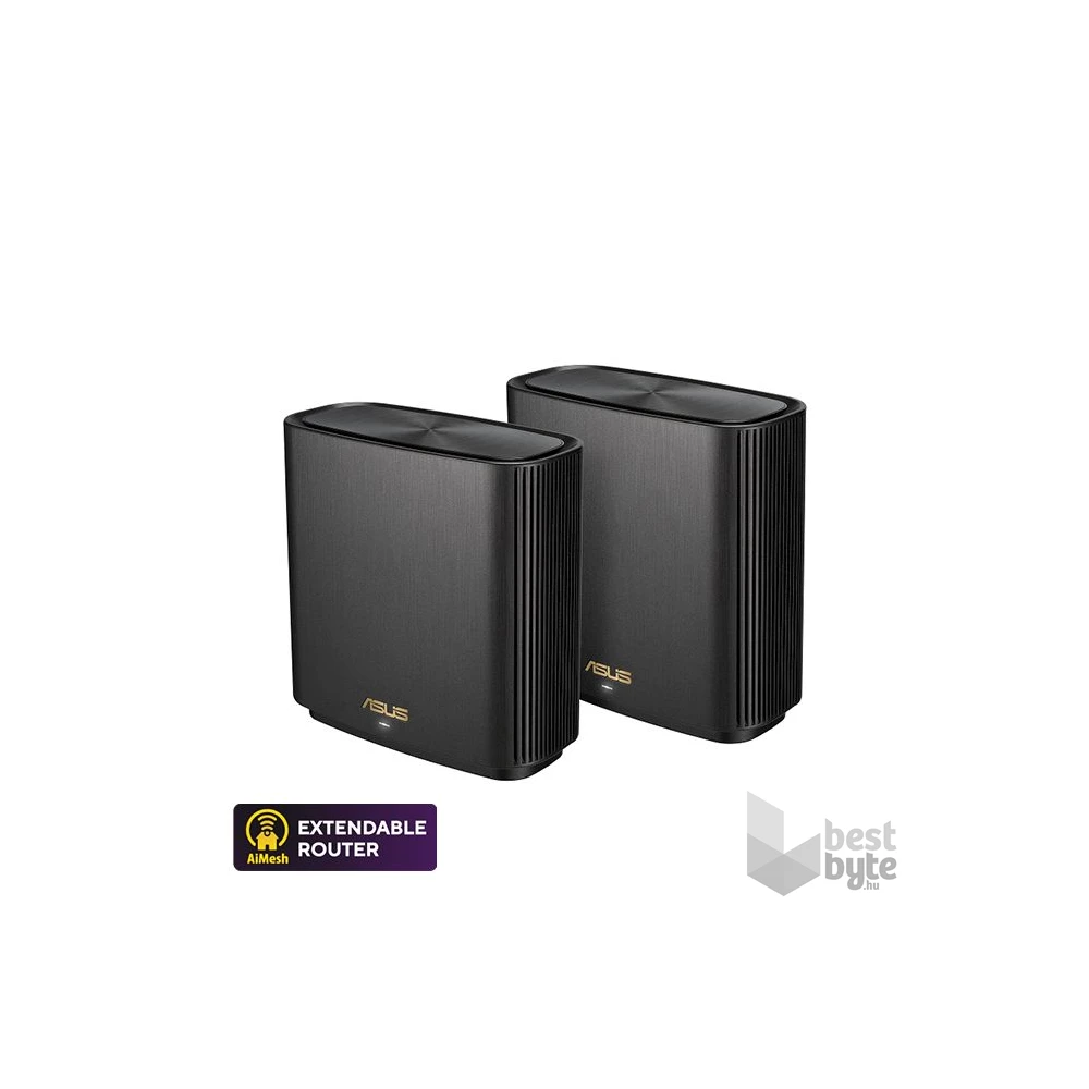 Asus ZenWifi AX XT8 (2db-os) fekete Vezeték nélküli Router