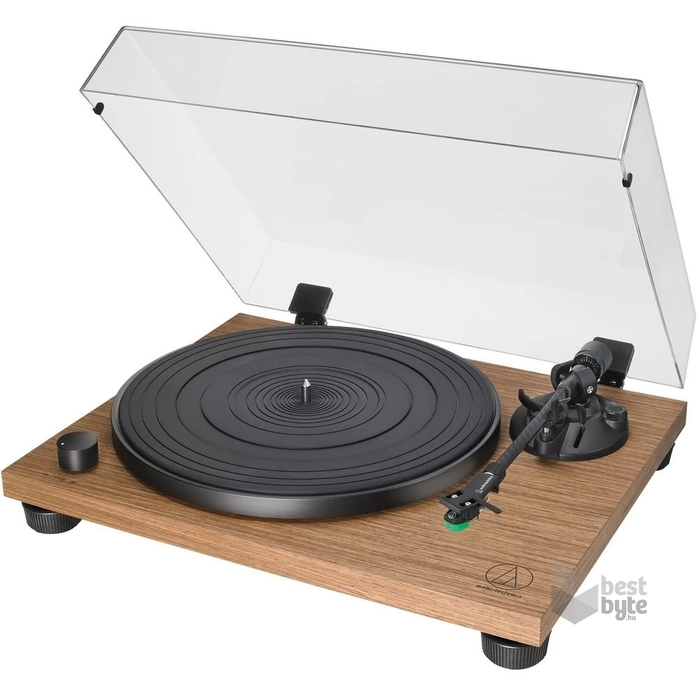 Audio-Technica AT-LPW40WN manuális szíjhajtásos diófa test lemezjátszó (Újszerű)