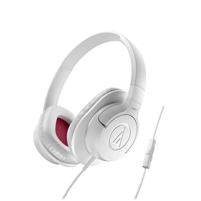 Audio-Technica ATH-AX1iSWH SonicFuel™ fehér  mikrofonos fejhallgató