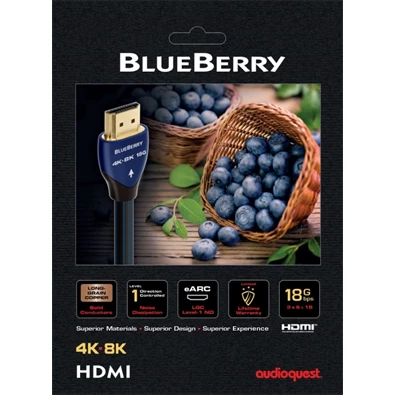 AudioQuest BlueBerry HDM18BLUE100 1m HDMI 2.1 kábel