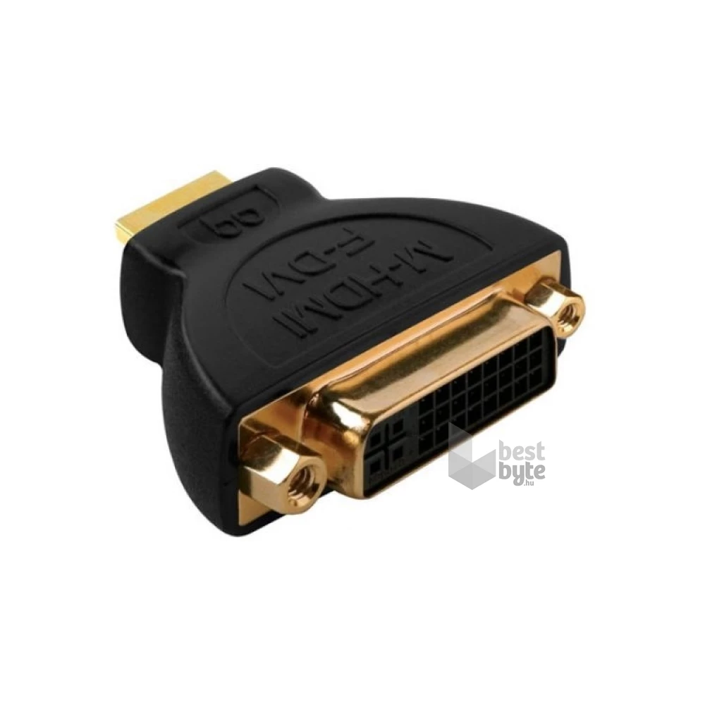AudioQuest HDM/DVIM2F HDMI Type A dugó - DVI aljzat aranyozott csatlakozós adapter