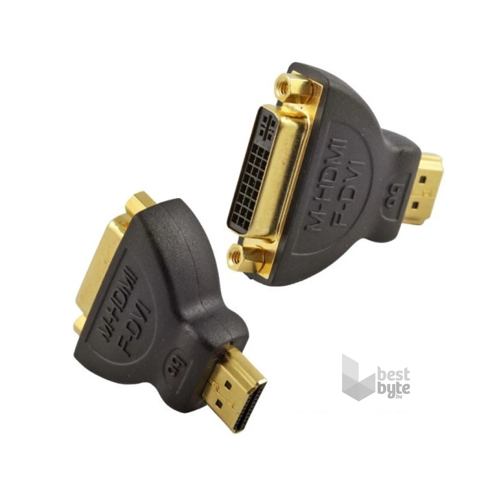 AudioQuest HDM/DVIM2F HDMI Type A dugó - DVI aljzat aranyozott csatlakozós adapter