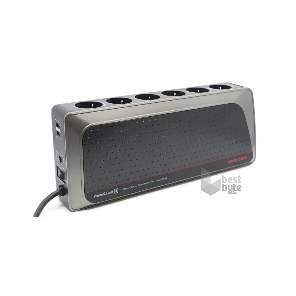 AudioQuest PowerQuest PQ-2 6db 230V Schuko/2db USB túláramvédő és hálózati szűrő