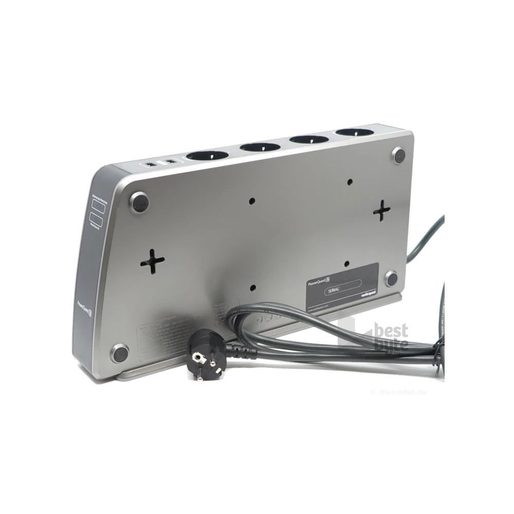 AudioQuest PowerQuest PQ-3 8db 230V Schuko/4db USB túláramvédő és hálózati szűrő