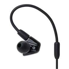 Audio-Technica ATH-LS50ISBK Live-Sound fekete fülhallgató headset