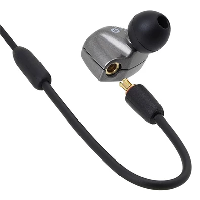 Audio-Technica ATH-LS70IS Live-Sound ezüst mikrofonos fülhallgató