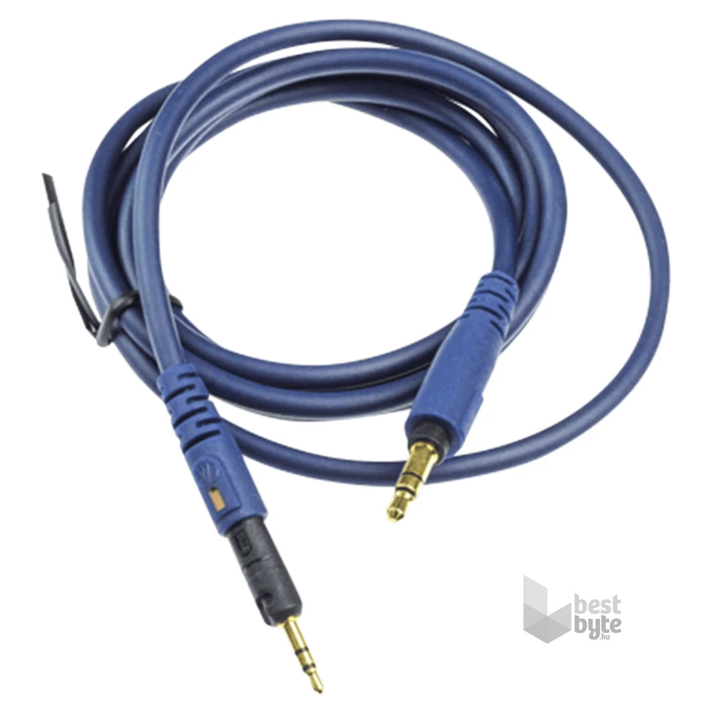 Audio-Technica ATH-M50x/ATH-M40x fejhallgatókhoz 1,2m egyenes kék kábel