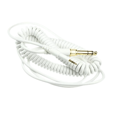 Audio-Technica ATH-M50x/ATH-M40x fejhallgatókhoz 3m tekercselt fehér kábel