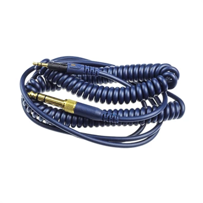 Audio-Technica ATH-M50x/ATH-M40x fejhallgatókhoz 3m tekercselt kék kábel