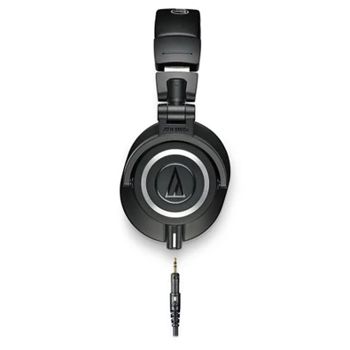 Audio-Technica ATH-M50X professzionális stúdió minőségű fekete monitor fejhallgató