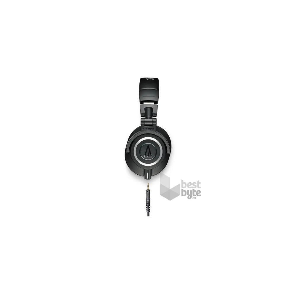 Audio-Technica ATH-M50X professzionális stúdió minőségű fekete monitor fejhallgató