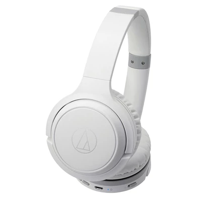 Audio-Technica ATH-S200BTWH Bluetooth fehér mikrofonos fejhallgató