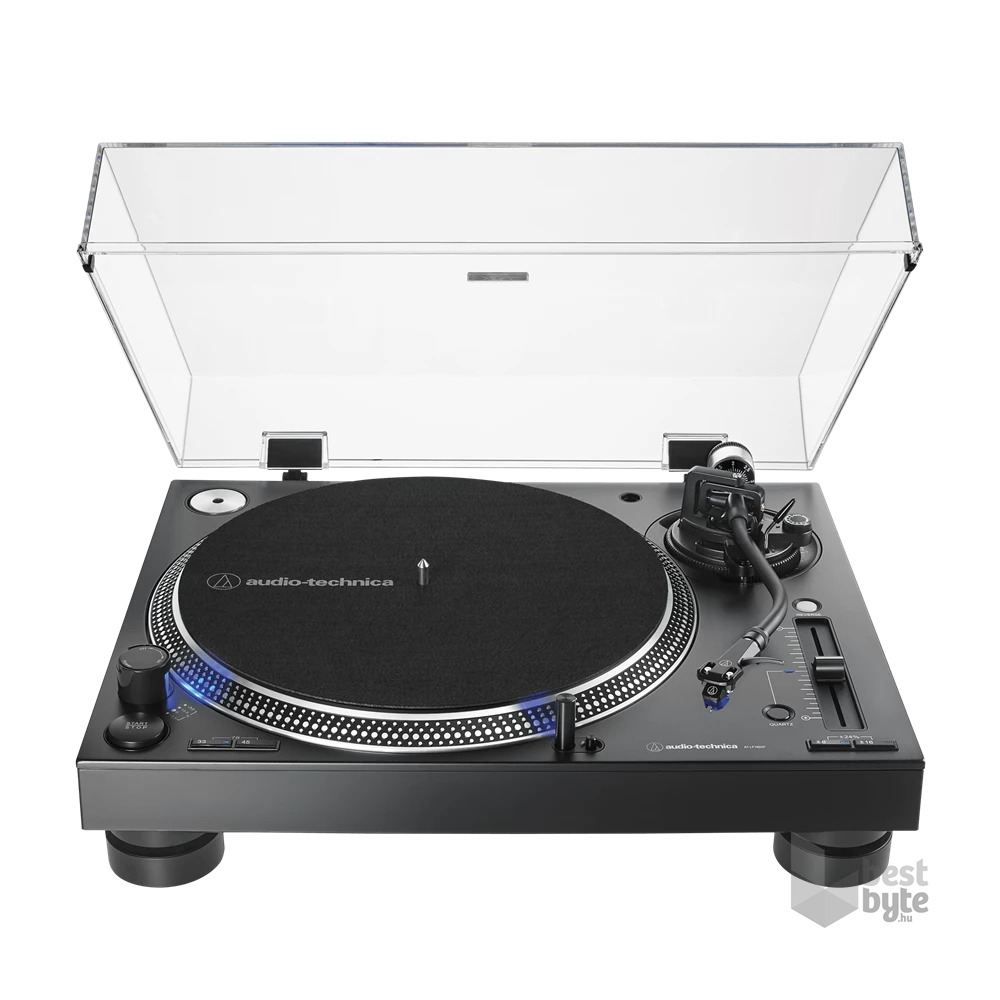 Audio-Technica AT-LP140XPBKEUK közvetlen hajtású professzionális fekete bakelit lemezjátszó