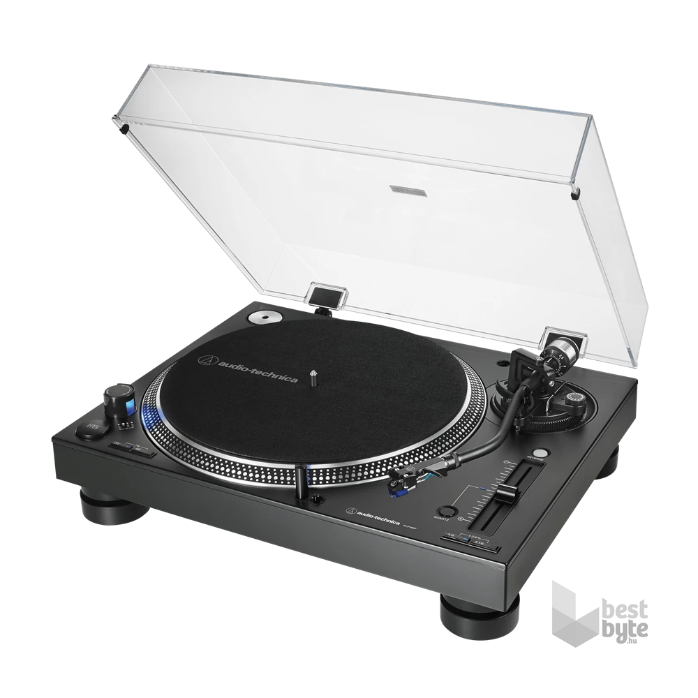 Audio-Technica AT-LP140XPBKEUK közvetlen hajtású professzionális fekete bakelit lemezjátszó
