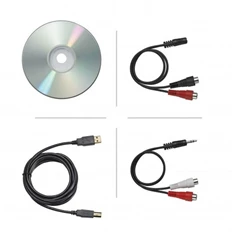 Audio-Technica AT-LP60USBE fekete USB/bakelit lemezlejátszó