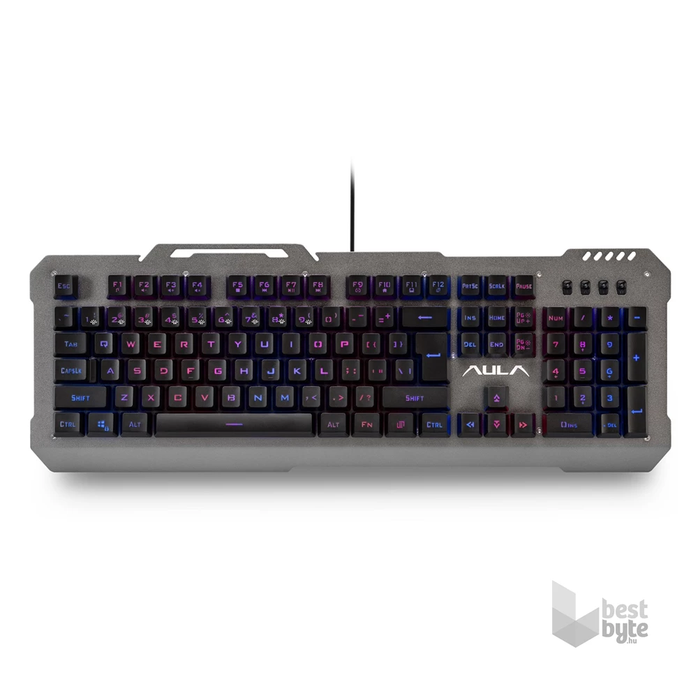 Aula Moon Slasher HUN fém világító gamer billentyűzet