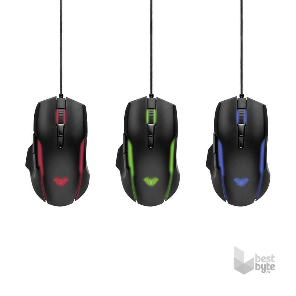 Aula Torment fekete gamer egér