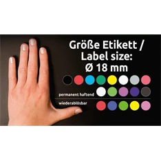 Avery 3375 18mm 1056db-os kék jelölőpont