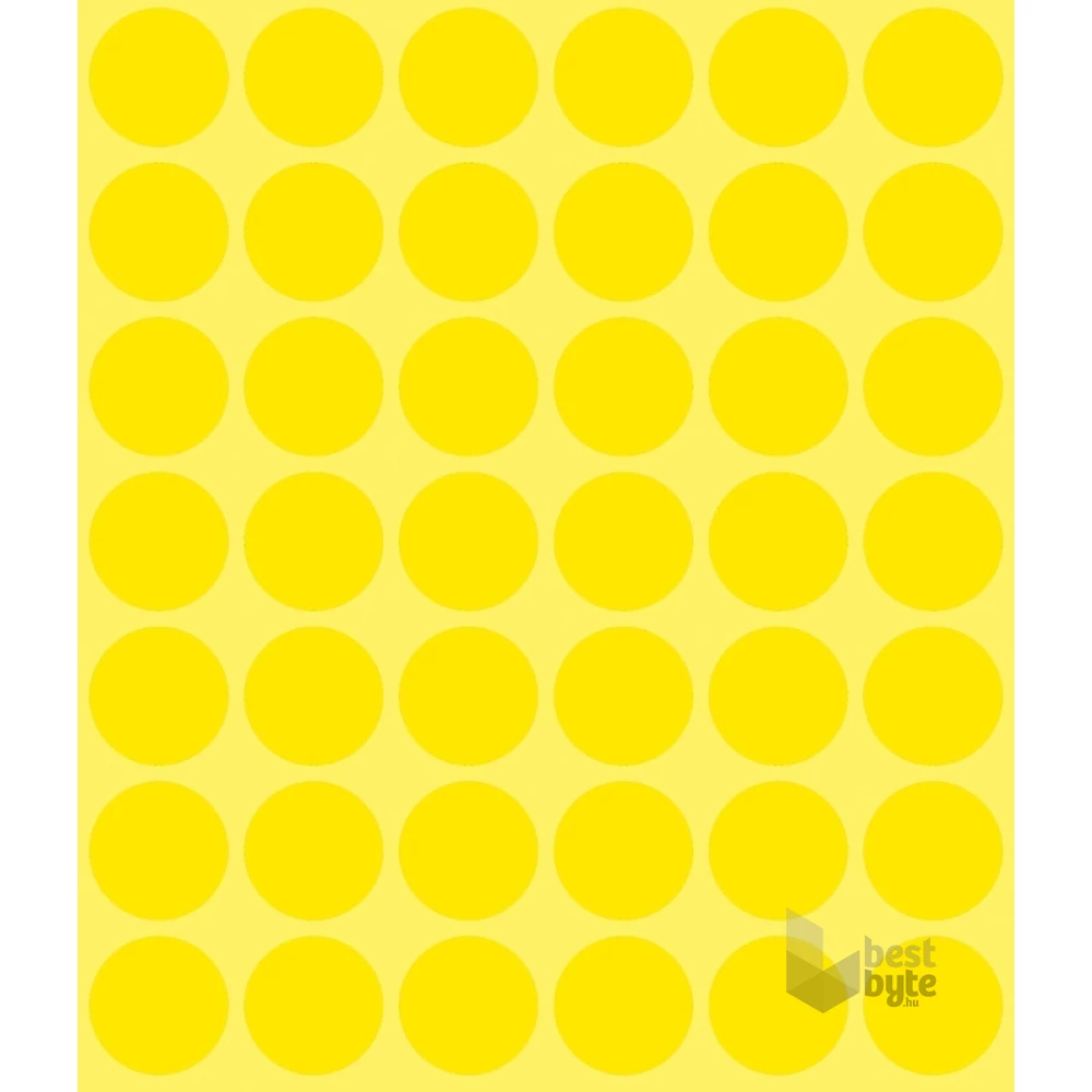 Avery 3377 18mm 1056db-os sárga jelölőpont