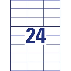 Avery 3474 70×37mm univerzális 2400db-os etikett