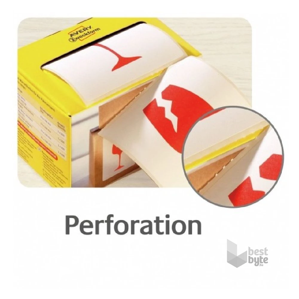 Avery 7251 Törékeny piktogram 74x100mm 200db-os címke