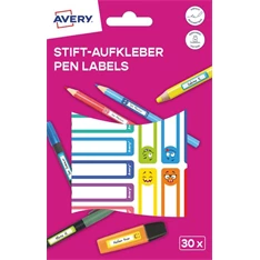 Avery RESMI30S iskolai kézzel írható 50x10 mm 30 db színes tollcímke