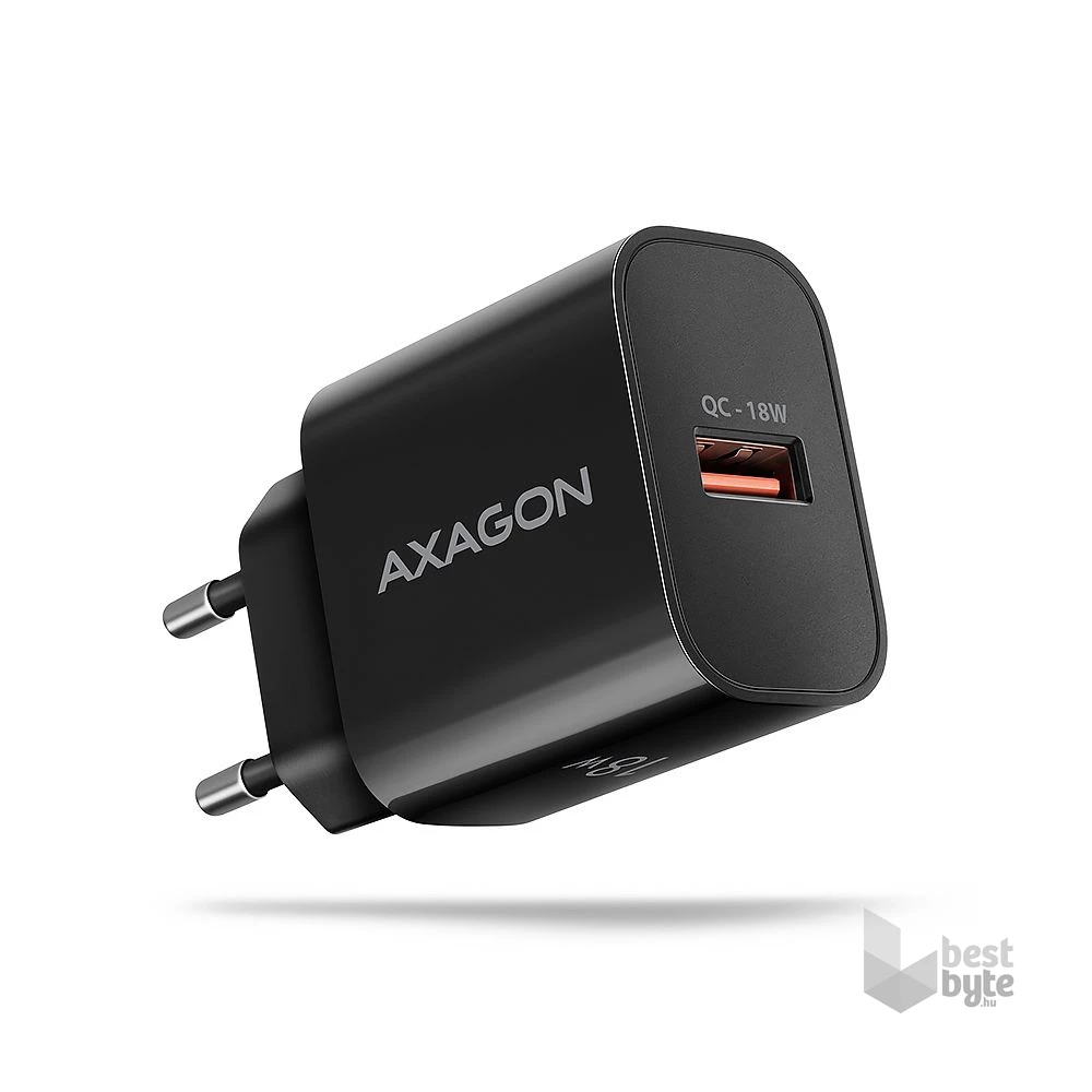 Axagon ACU-QC18 18W QC USB fekete hálózati töltő