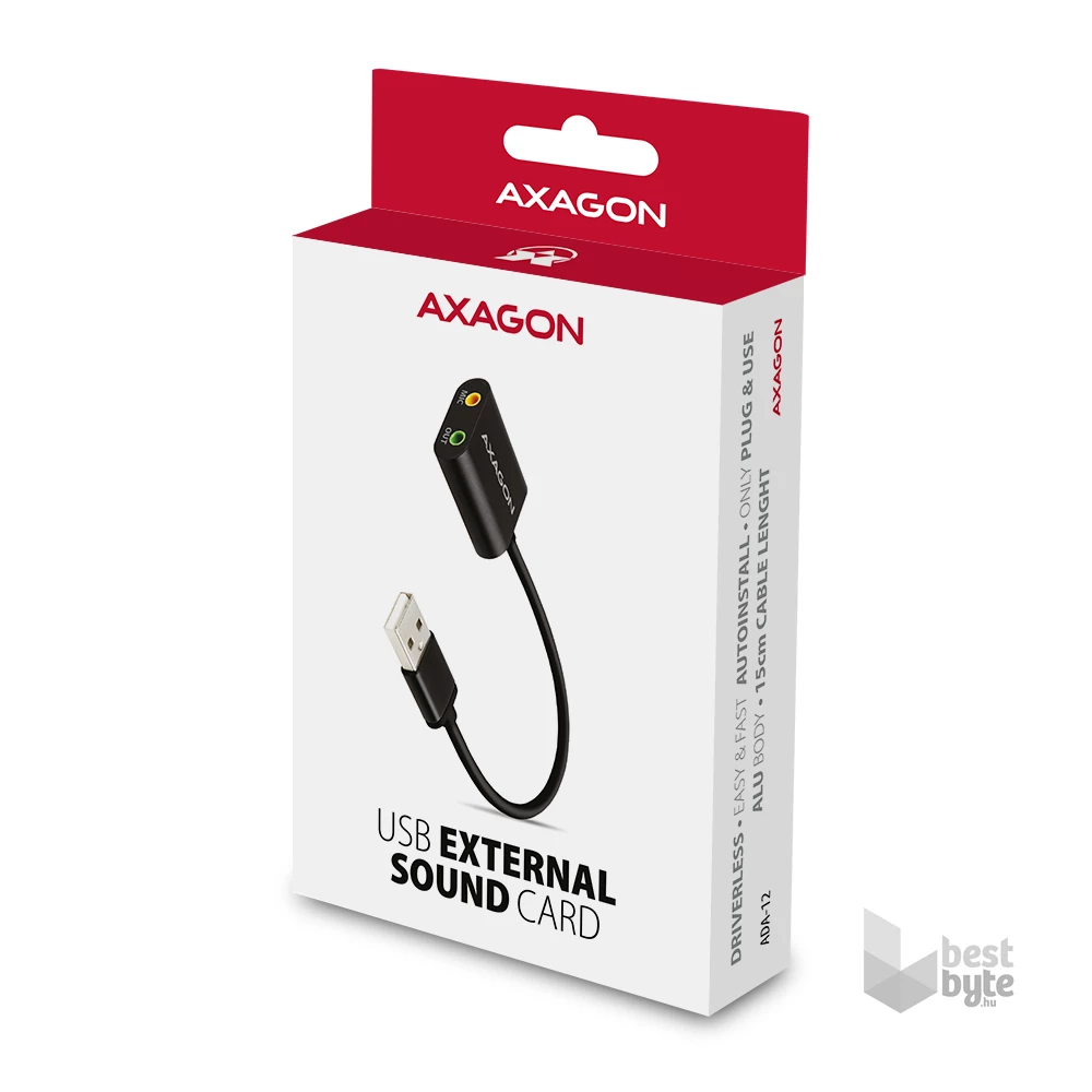 Axagon ADA-12 USB stereo audio adapter