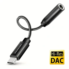Axagon ADA-HC Mini USB-C audio adapter 384 kHz / 32 bit DAC átalakítóval