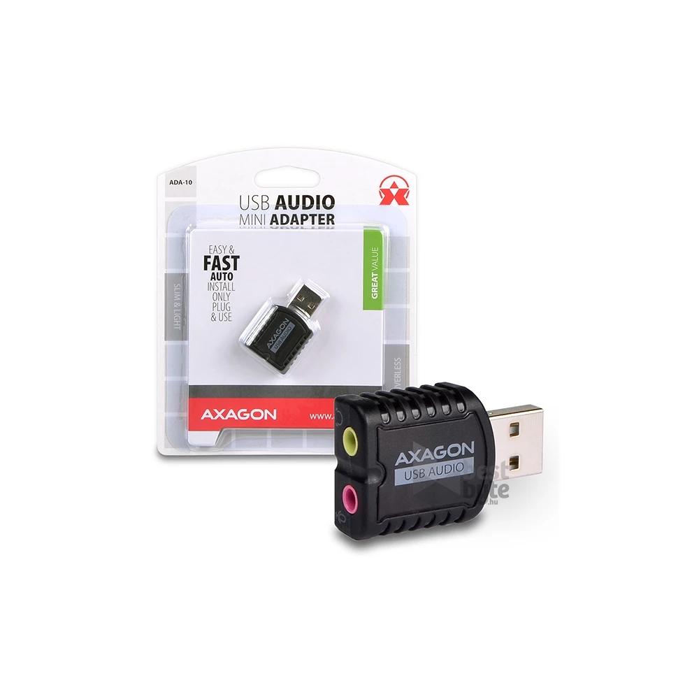 Axagon ADA-10 USB stereo audio adapter