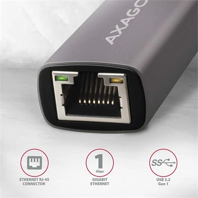 Axagon ADE-TRC Type-C USB 3.2 - Gigabit Ethernet adapter