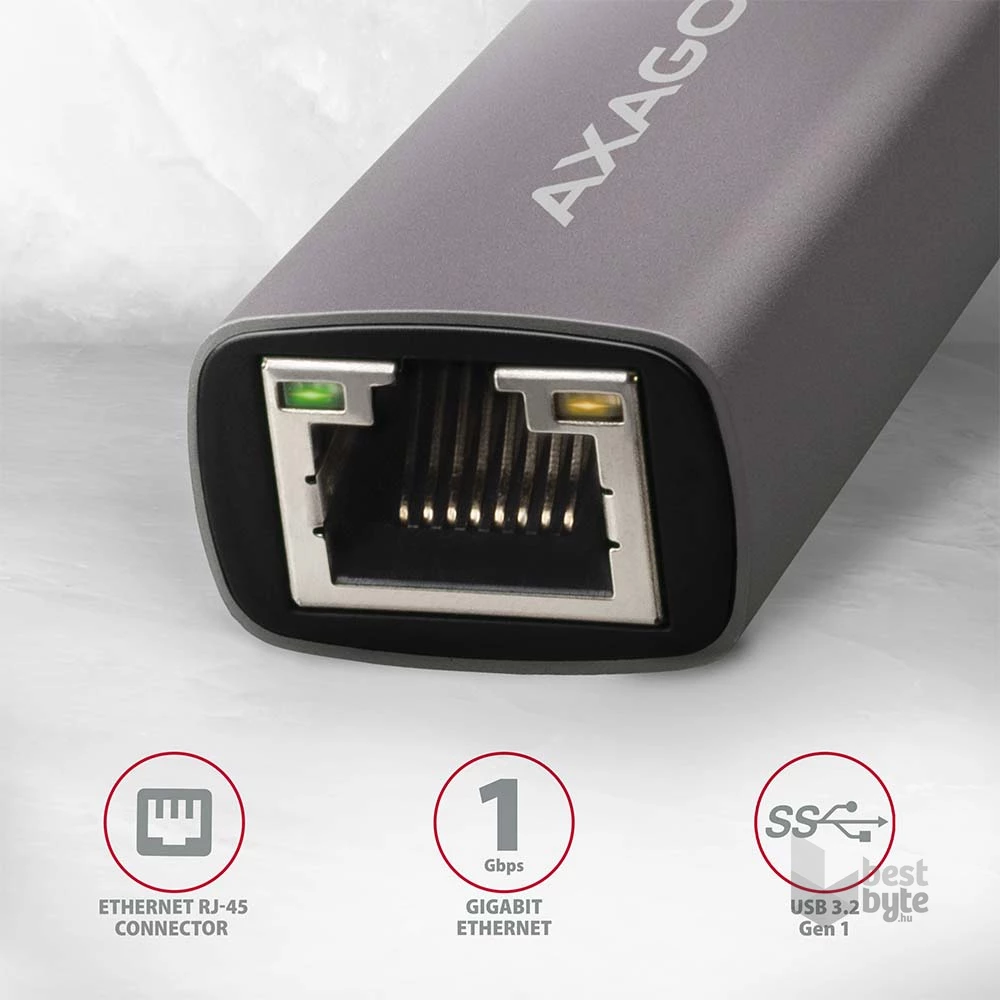 Axagon ADE-TRC Type-C USB 3.2 - Gigabit Ethernet adapter