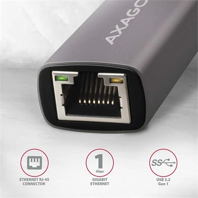 Axagon ADE-TR Type-A USB 3.2 - Gigabit Ethernet adapter