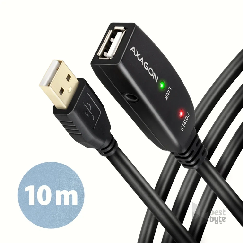 Axagon ADR-210 aktív USB hosszabbító kábel 10m