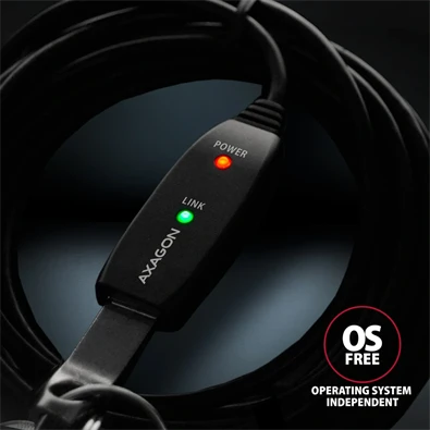 Axagon ADR-210 aktív USB hosszabbító kábel 10m
