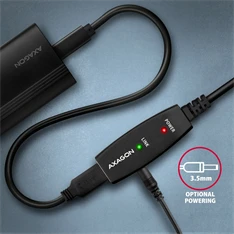 Axagon ADR-210 aktív USB hosszabbító kábel 10m