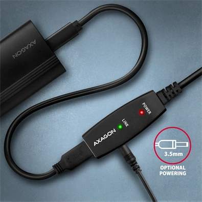 Axagon ADR-210 aktív USB hosszabbító kábel 10m