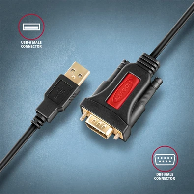 Axagon ADS-1PSN USB - soros aktív adapter kábel