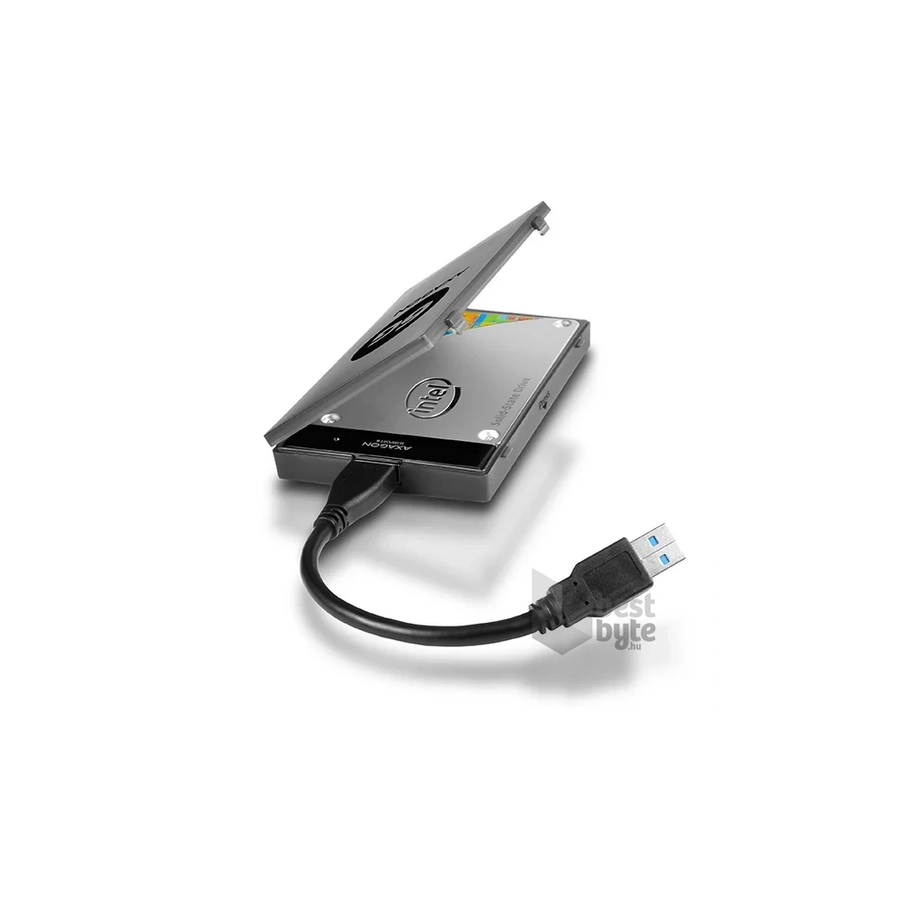 Axagon ADSA-1S6 USB 3.0 szürke külső SATA3 HDD/SSD ház