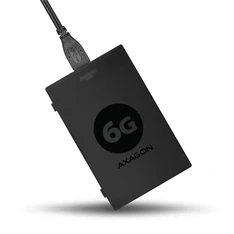 Axagon ADSA-1S6 USB 3.0 szürke külső SATA3 HDD/SSD ház
