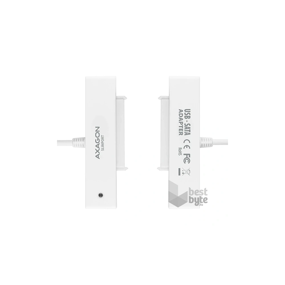 Axagon ADSA-1S USB 2.0 fehér külső HDD/SSD ház