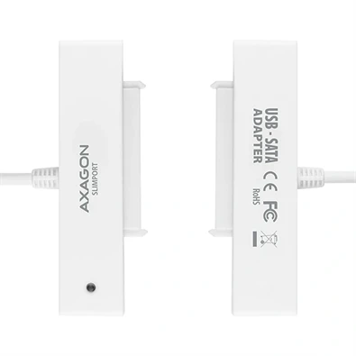 Axagon ADSA-1S USB 2.0 fehér külső HDD/SSD ház
