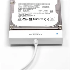 Axagon ADSA-1S USB 2.0 fehér külső HDD/SSD ház