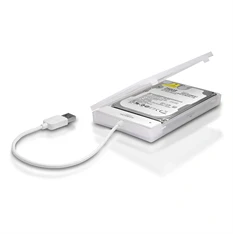 Axagon ADSA-1S USB 2.0 fehér külső HDD/SSD ház