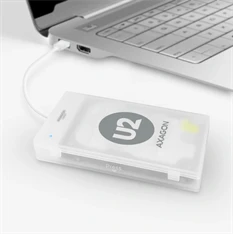Axagon ADSA-1S USB 2.0 fehér külső HDD/SSD ház